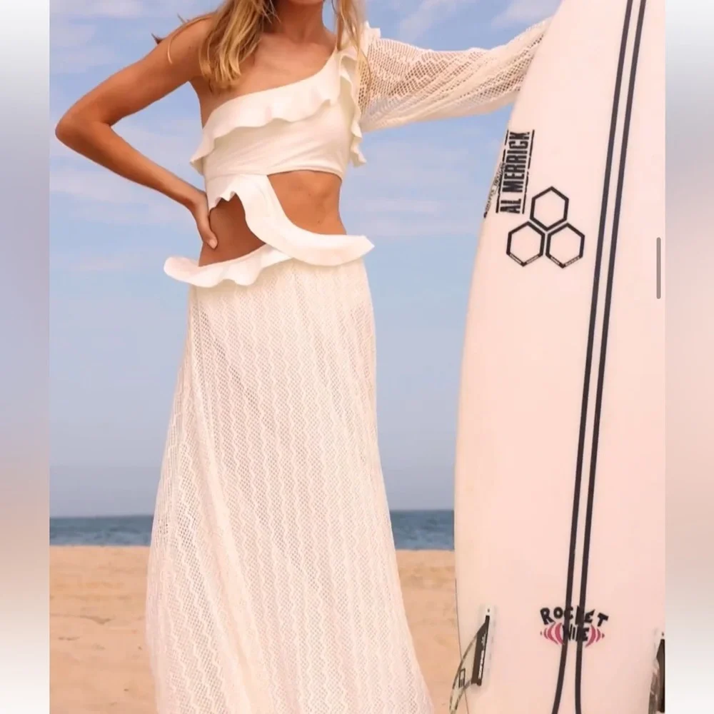 PatBO | Dresses | Patbo Cutout One Shoulder Beach Dress | Poshmark